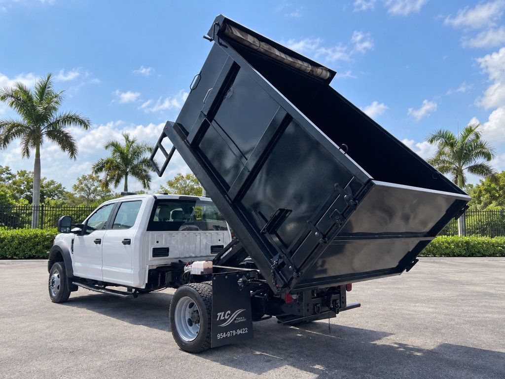 2020 Ford F450 Crew Cab w/ 10ft Dump Truck Steel Trash Landscape Dump Body - 23070427 - 4