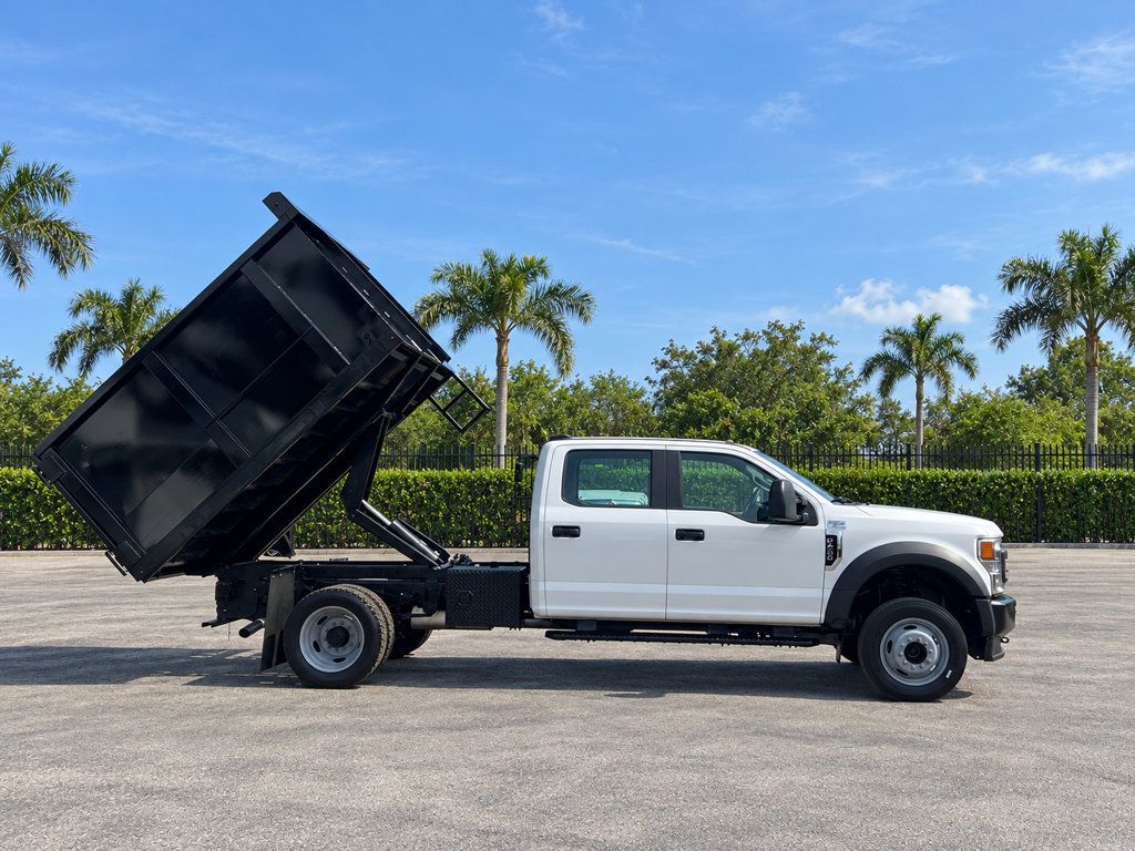 2020 Ford F450 Crew Cab w/ 10ft Dump Truck Steel Trash Landscape Dump Body - 23070427 - 7