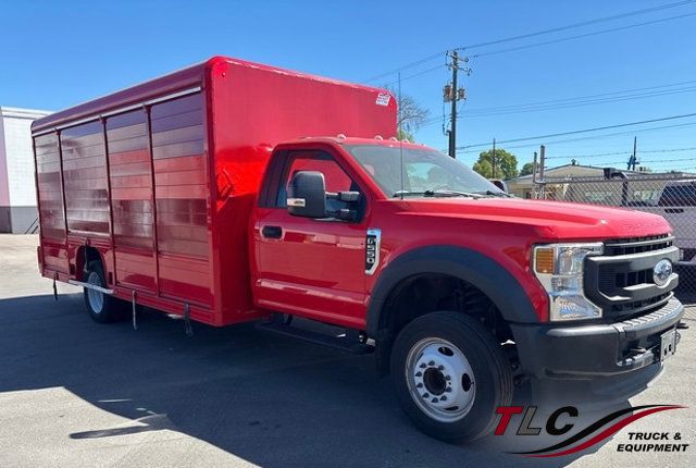 2020 Ford F550 Gas w/ Mickey Aluminum Truck Bodies Side Loaders Beverage - 23033770 | Video 1