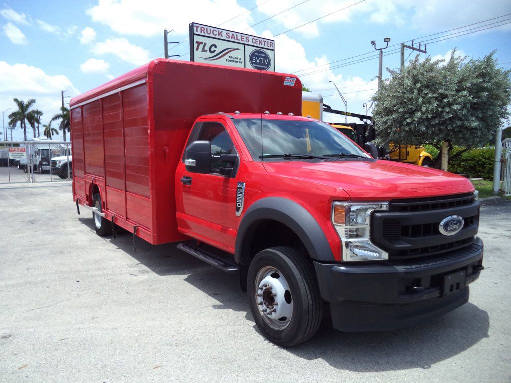 2020 Ford F550 Gas w/ Mickey Aluminum Truck Bodies Side Loaders Beverage - 23033770 - 1