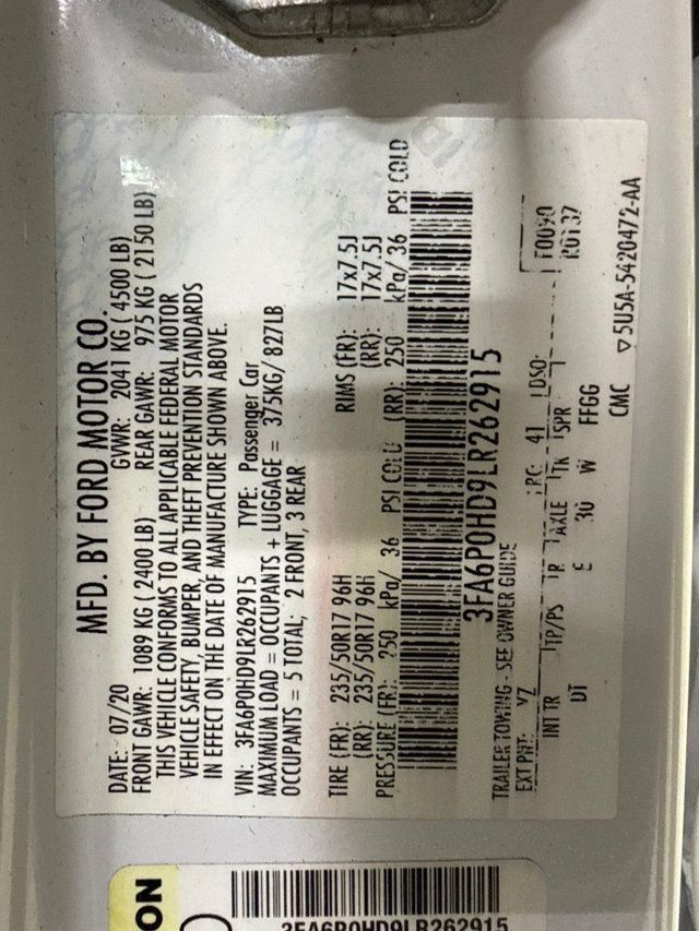 2020 Ford Fusion SE FWD - 23050591 - 27