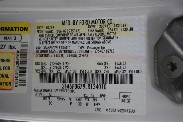 2020 Ford Fusion S FWD - 22981162 - 24