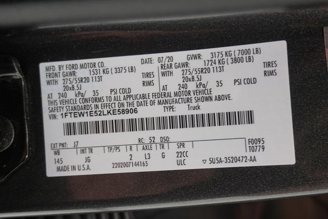 2020 Ford F-150  - 22990305 - 27