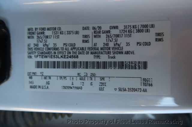 2020 Ford F-150 F150 4WD Crew Cab 145" - 22986860 - 13