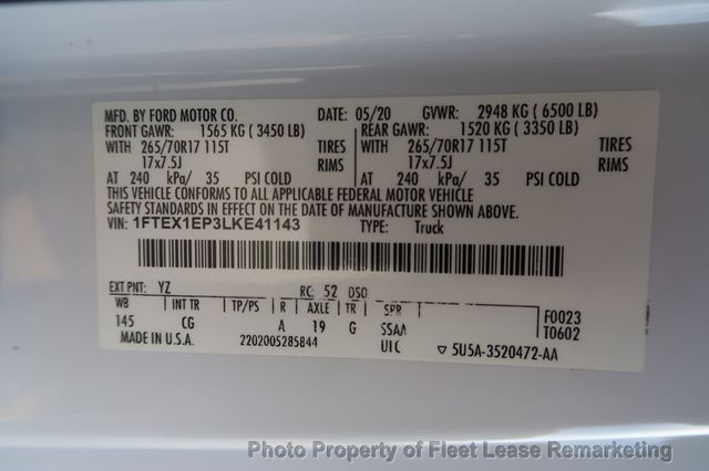 2020 Ford F-150 F150 4WD Supercab SWB - 22996452 - 13