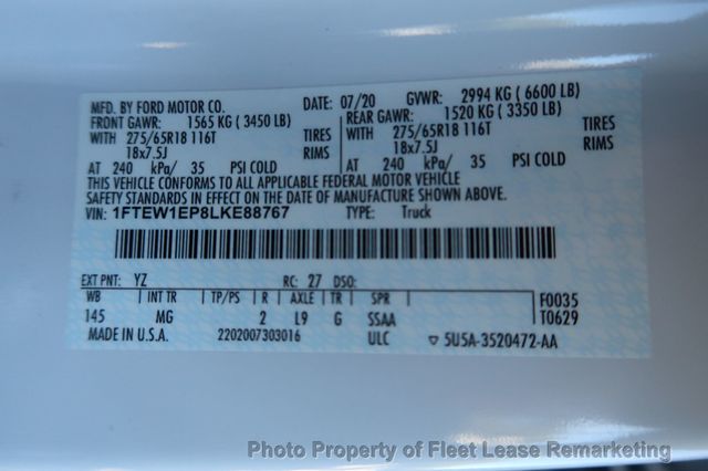 2020 Ford F-150 F150 4WD Supercrew 145 XLT - 22942596 - 13