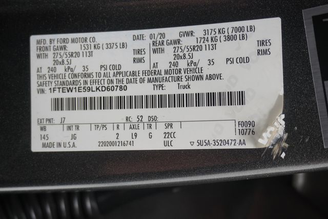 2020 Ford F-150 XL 4WD SuperCrew 5.5' Box - 23032346 - 27