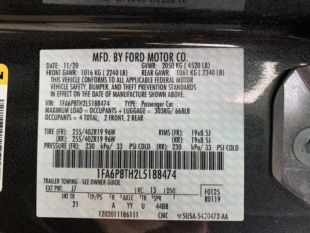 2020 Ford Mustang EcoBoost Fastback - 22803471 - 17