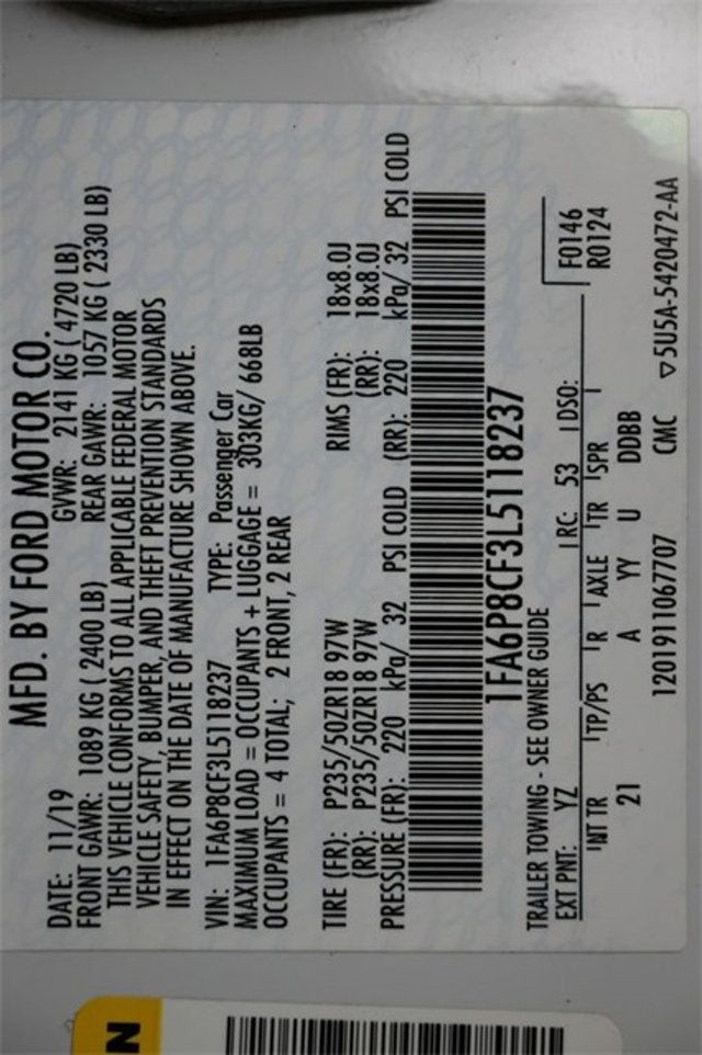 2020 Ford Mustang GT Fastback - 22891905 - 3