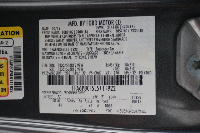 2020 Ford Mustang GT Premium Fastback - 22925779 - 27