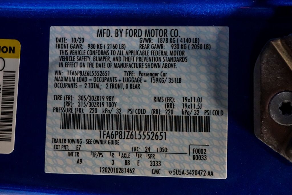 2020 Ford Mustang *Shelby GT350R* *1-Owner* *All Stock & Original* - 22959817 - 17