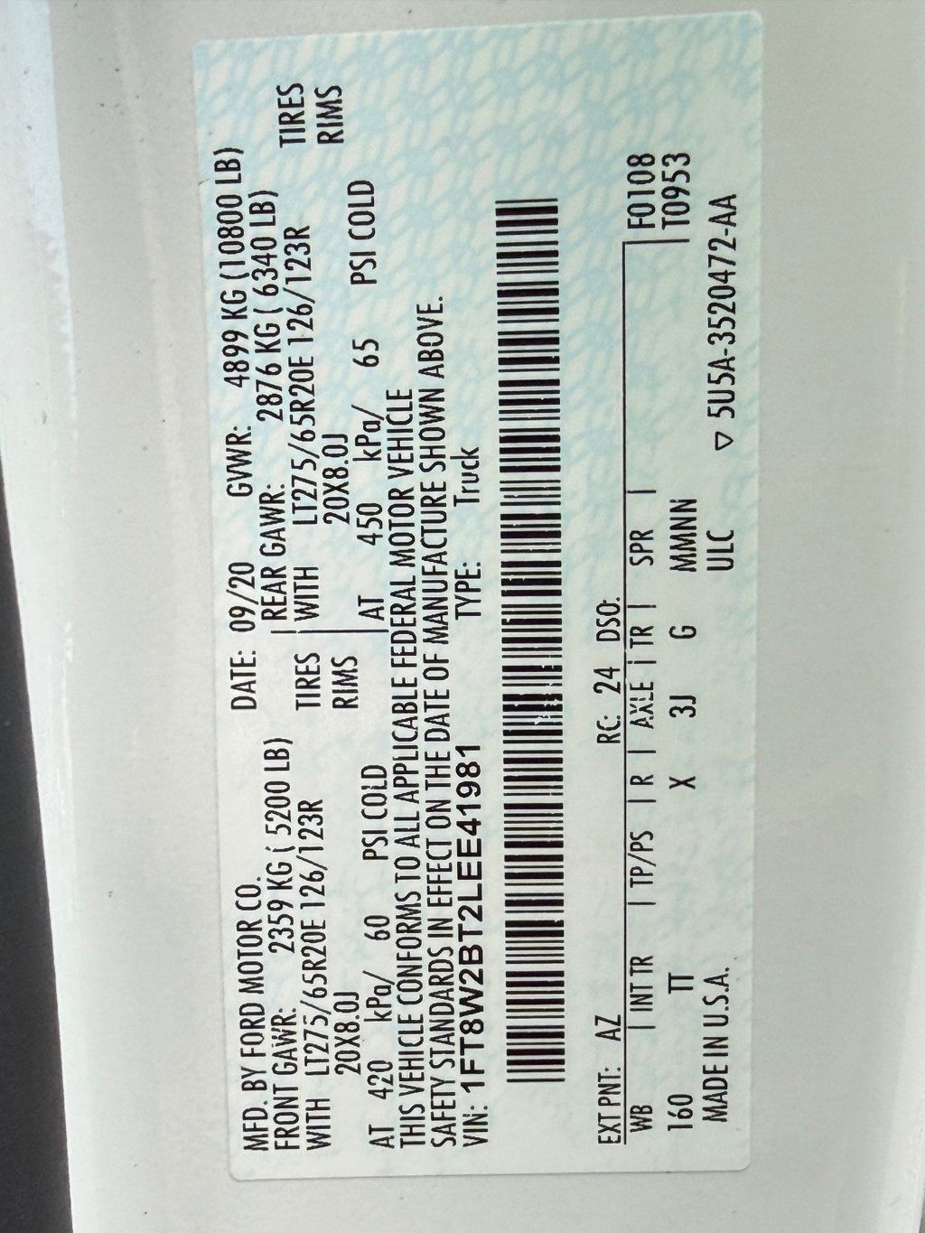 2020 Ford Super Duty F-250 SRW Limited - 22991561 - 41