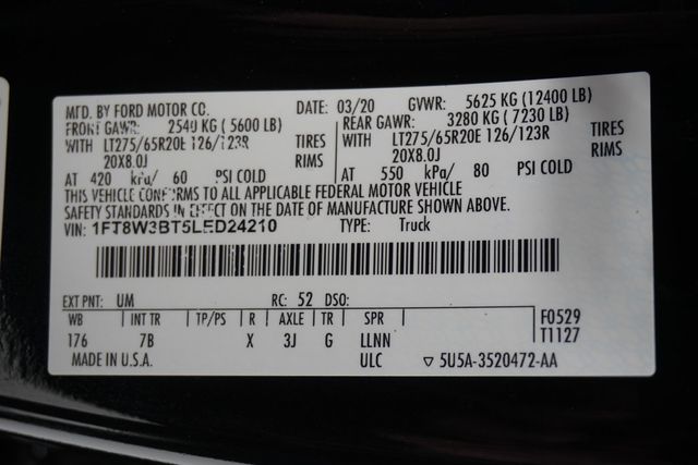 2020 Ford Super Duty F-350 SRW  - 22945580 - 33