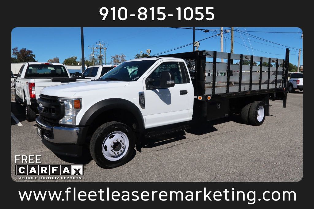 2020 Ford Super Duty F-550 DRW F550SD 2WD Reg Cab 16' Stakebed Ligftgate DRW - 22940507 - 0