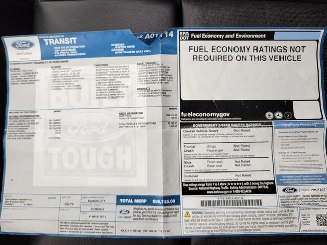 2020 Ford Transit 150 Cargo Van Low Roof w/RWB Van 3D - 22952766 - 31