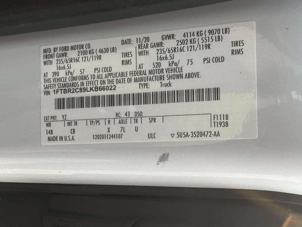 2020 Ford Transit Cargo Van 250 AWD 3dr LWB Medium Roof Cargo Van - 23054673 - 26