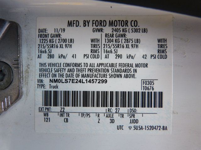 2020 Ford Transit Connect Van 2.0L 4CYL GAS*XL*LWB*BULKHEAD/SHELVES/LADDER RACK PACKAGE! - 23022973 - 40