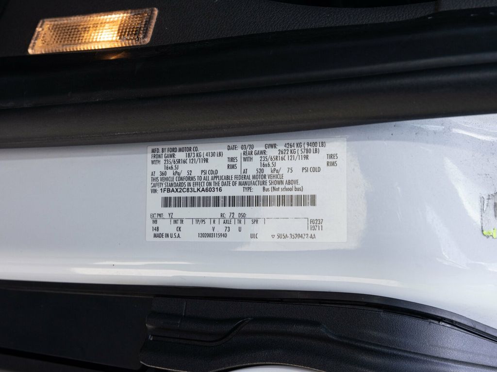 2020 Ford Transit Passenger Wagon 15 Passenger Transit Van  - 22886419 - 60