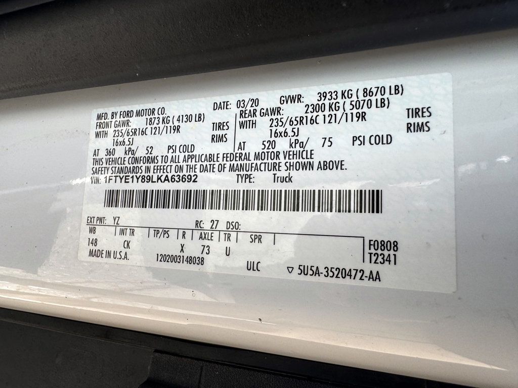 2020 Ford Transit T-150 Cargo Van Adrian Steel Commercial Upfit Package - 23091728 - 37