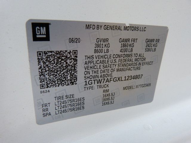 2020 GMC Savana Cargo Van 6.0L V8 GAS*2500*"ADRIAN STEEL" BULKHEAD/SHELVES/LADDER RACK! - 23022049 - 37