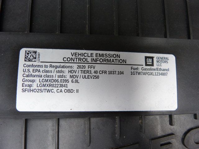 2020 GMC Savana Cargo Van 6.0L V8 GAS*2500*"ADRIAN STEEL" BULKHEAD/SHELVES/LADDER RACK! - 23022049 - 38