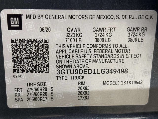2020 GMC Sierra 1500 SLT 4x4 4dr Crew Cab 5.8 ft. SB - 23038124 - 36