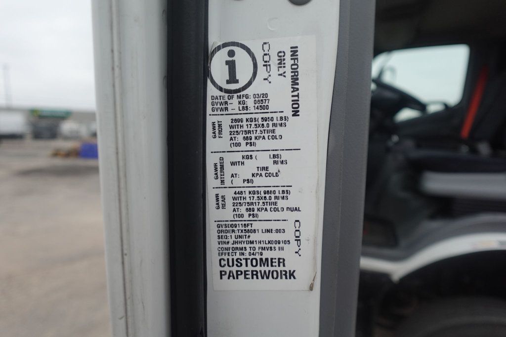 2020 HINO 155 (16ft Box with Lift Gate) - 22963621 - 65