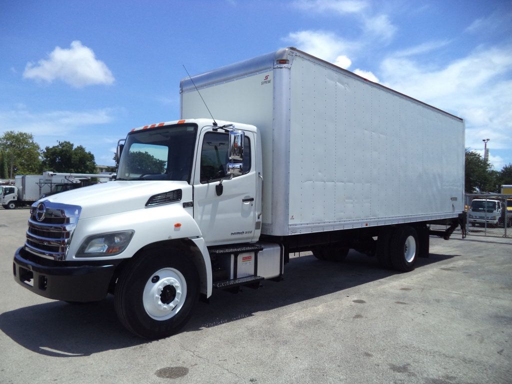 2020 HINO 268A 26ft Dry Freight Box Truck Moving Truck With Liftgate - 23063807 - 1