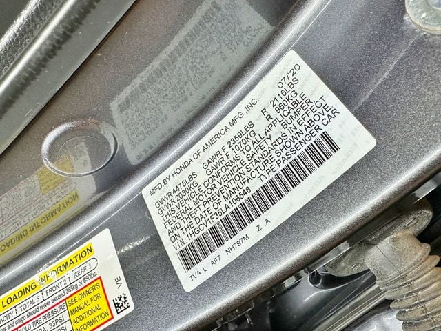 2020 Honda Accord Sedan Sport 1.5T CVT - 23033229 - 39