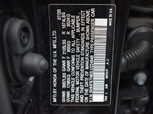 2020 Honda Civic Hatchback EX CVT - 23091600 - 3