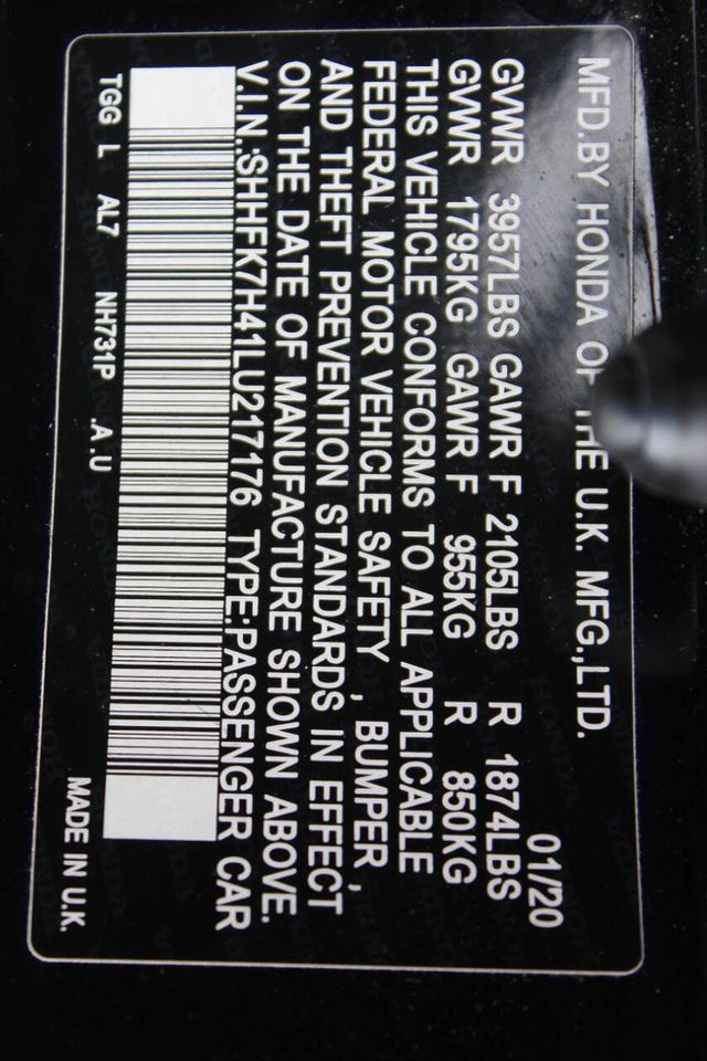 2020 Honda Civic Hatchback Sport CVT - 22887050 - 24