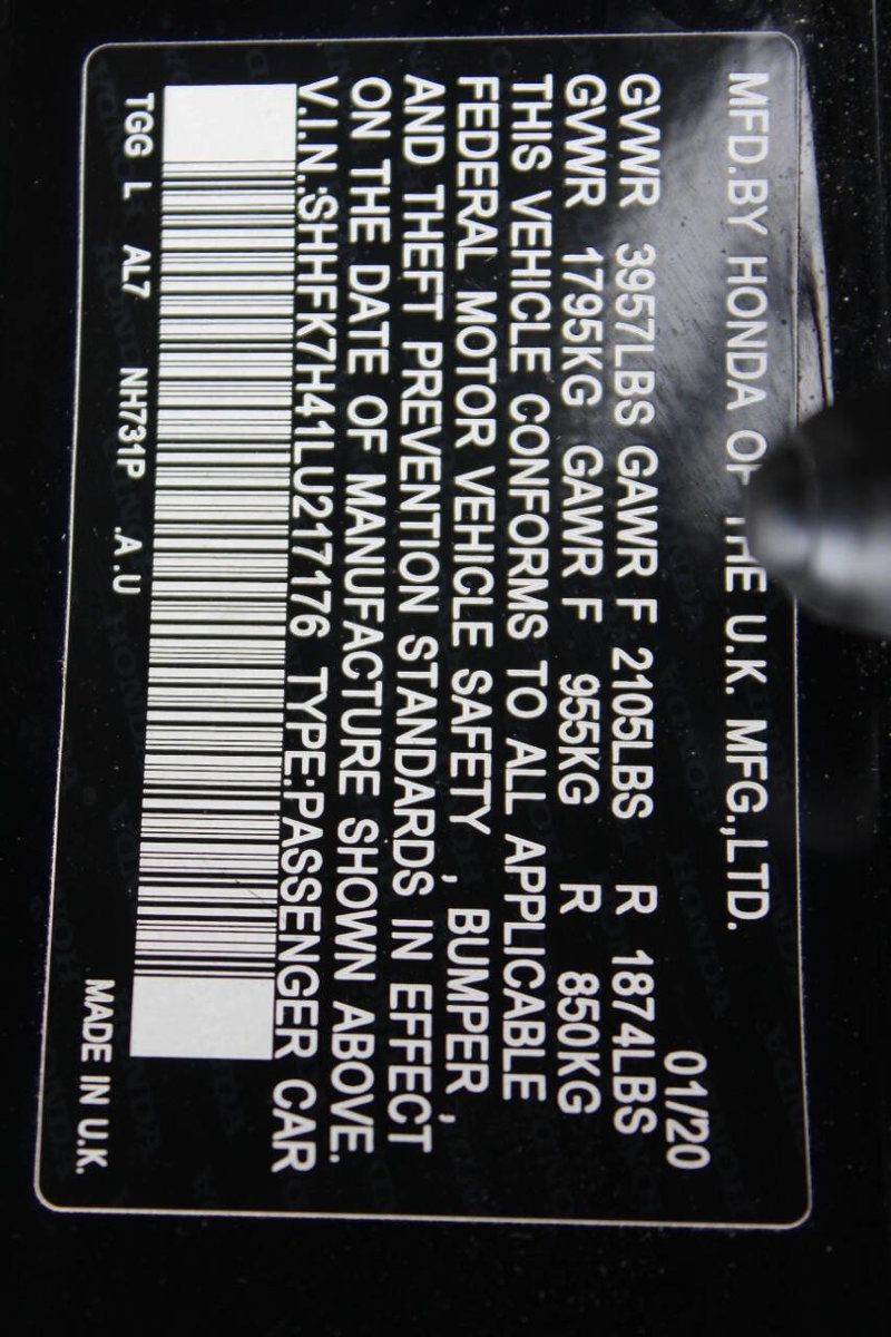 2020 Honda Civic Hatchback Sport CVT - 22887050 - 24