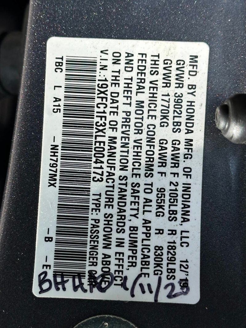 2020 Honda Civic Sedan EX CVT - 22883309 - 13