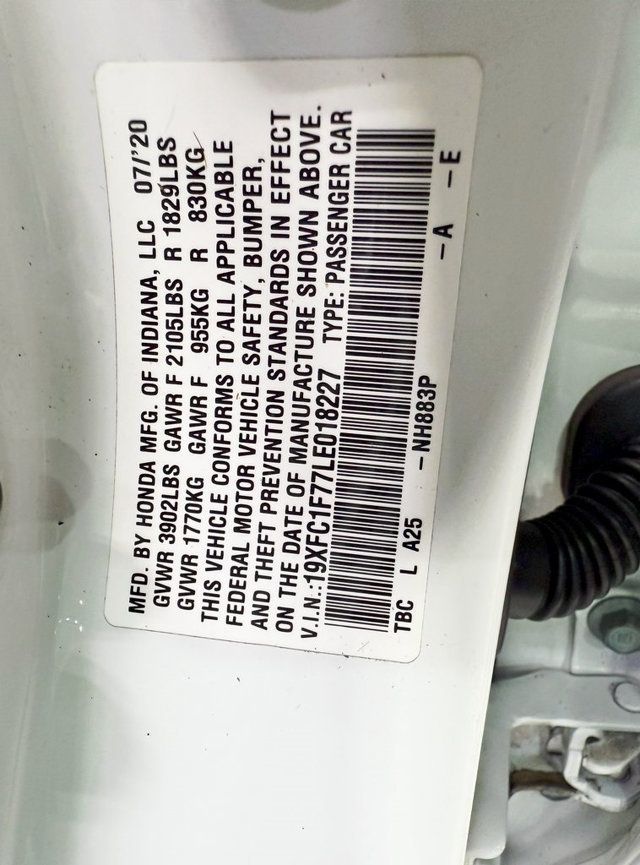 2020 Honda Civic Sedan EX-L CVT - 22889786 - 39