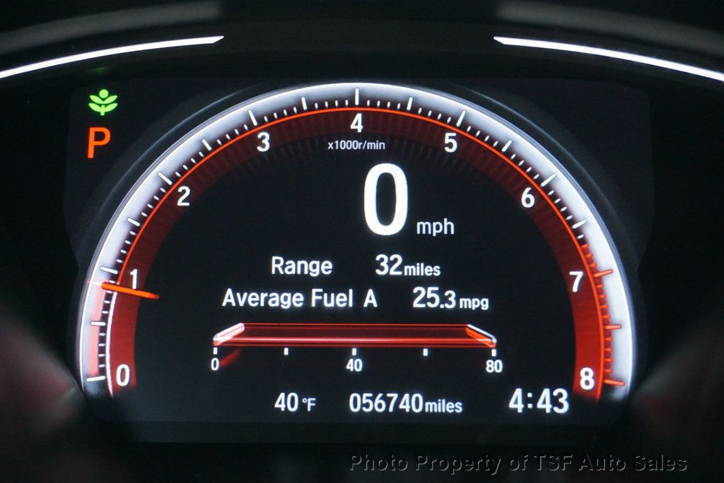 2020 Honda Civic Sedan Sport CVT APPLE/ANDROID CARLAY REAR CAMERA 18" BLACK ALLOY WHEEL - 22984663 - 38