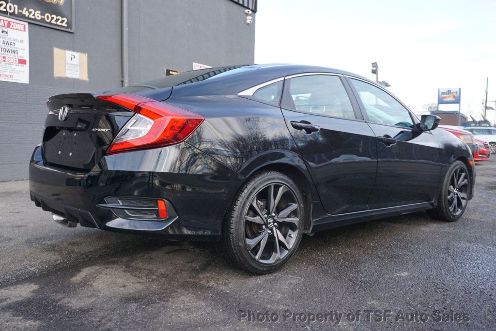 2020 Honda Civic Sedan Sport CVT APPLE/ANDROID CARLAY REAR CAMERA 18" BLACK ALLOY WHEEL - 22984663 - 6