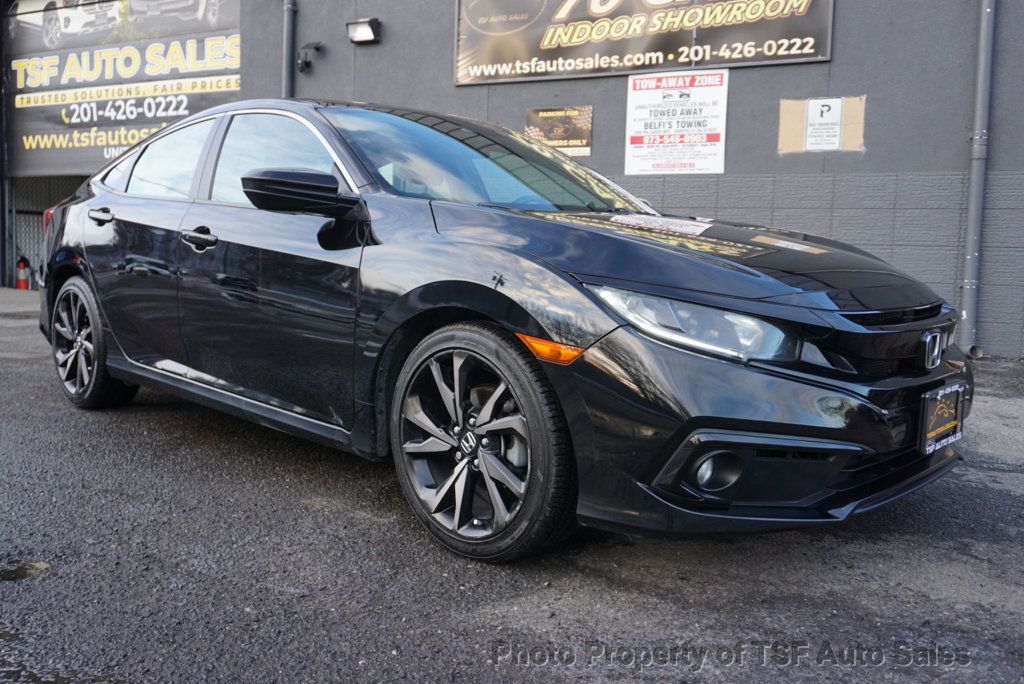 2020 Honda Civic Sedan Sport CVT APPLE/ANDROID CARLAY REAR CAMERA 18" BLACK ALLOY WHEEL - 22984663 - 8