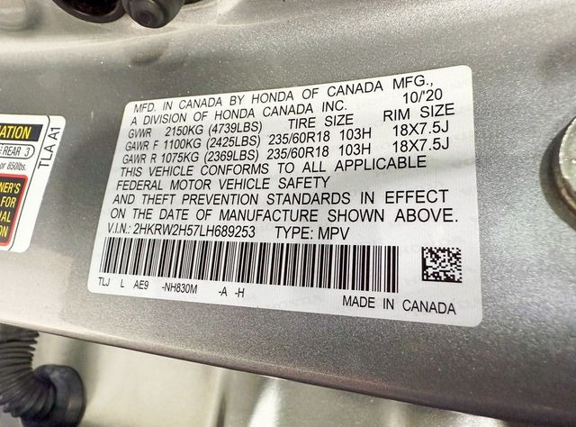 2020 Honda CR-V EX AWD - 22903119 - 40