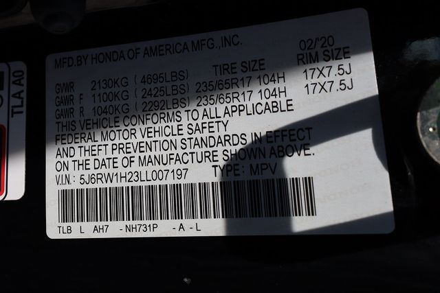 2020 HONDA CR-V LX 2WD - 23074822 - 24