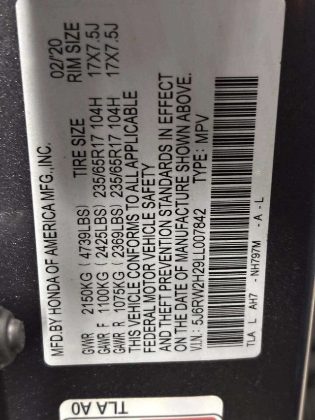 2020 Honda CR-V LX AWD - 23054064 - 34