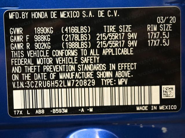 2020 Honda HR-V EX AWD CVT - 22978634 - 8