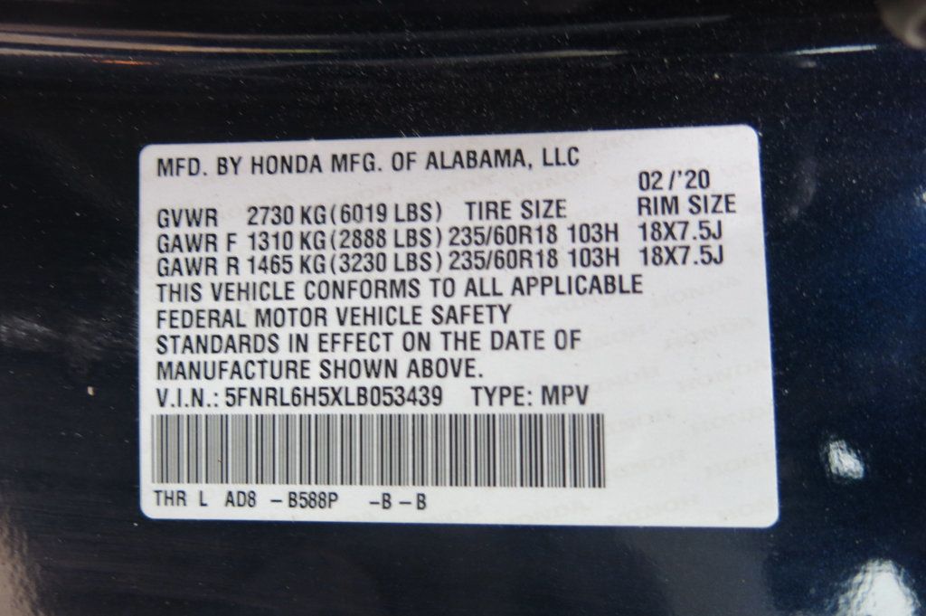 2020 Honda Odyssey EX Automatic - 22950077 - 35