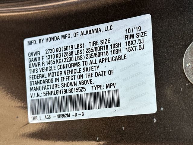 2020 Honda Odyssey EX-L Automatic - 22959117 - 21