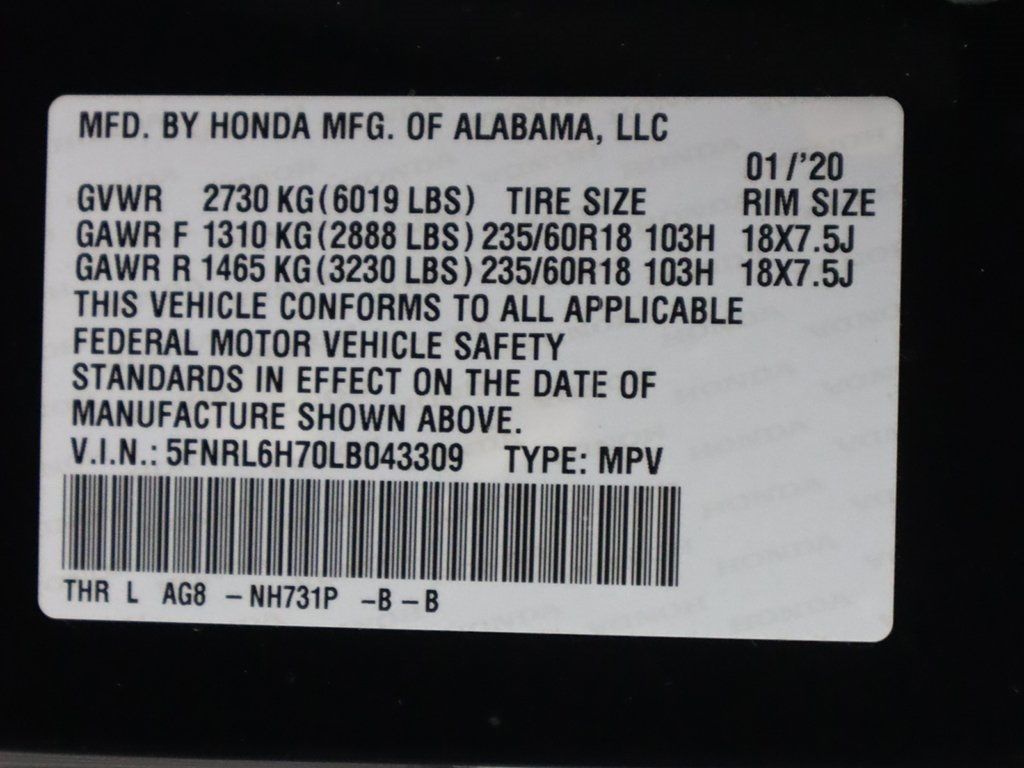 2020 Honda Odyssey EX-L Automatic - 22645183 - 54