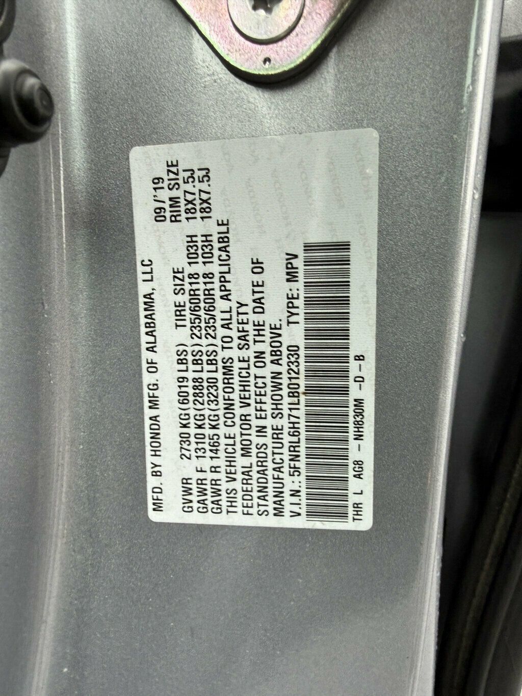 2020 Honda Odyssey EX-L Automatic - 23084121 - 35