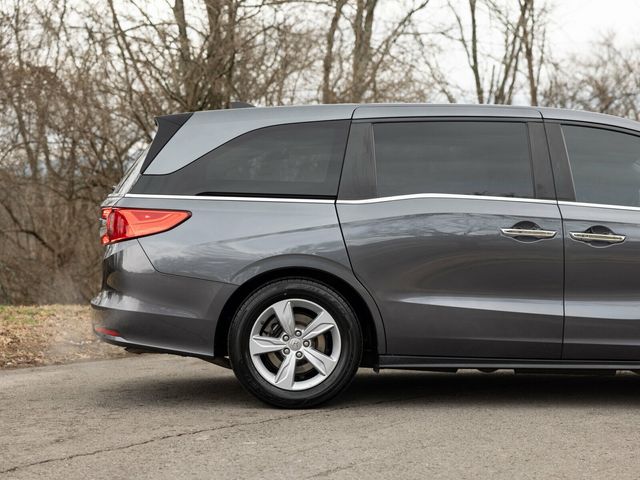 2020 Honda Odyssey EX-L, Modern Steel Metallic, Gray Leather, Third Row - 22980459 - 9