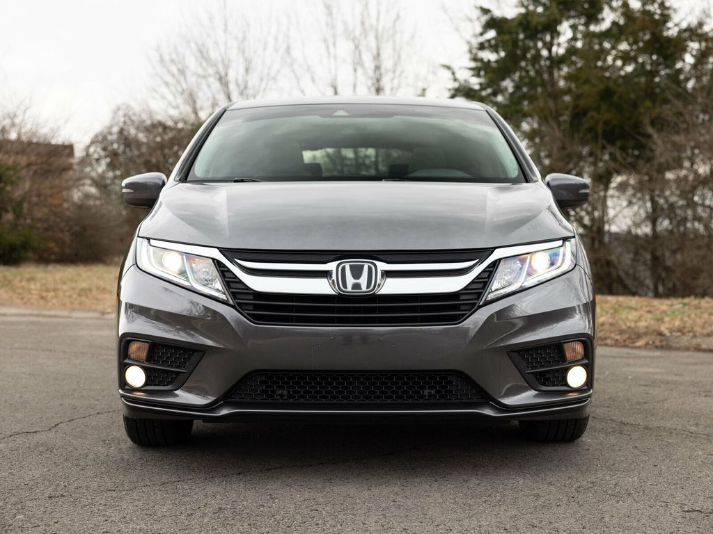 2020 Honda Odyssey EX-L, Modern Steel Metallic, Gray Leather, Third Row - 22980459 - 14