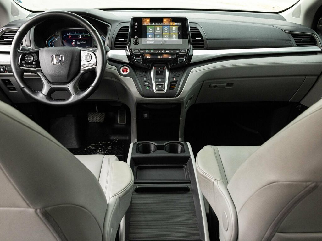 2020 Honda Odyssey EX-L, Modern Steel Metallic, Gray Leather, Third Row - 22980459 - 46