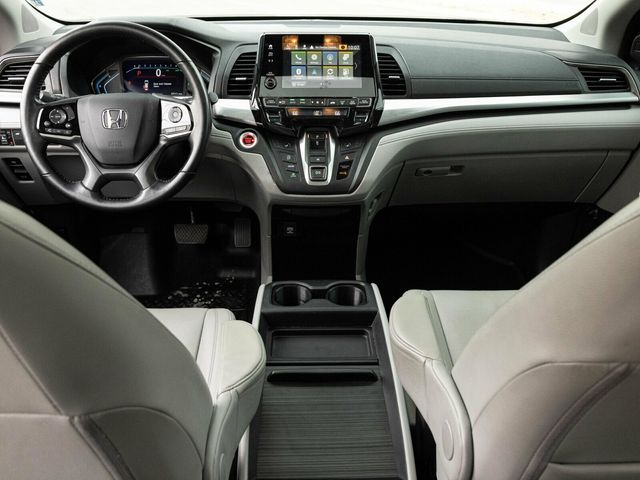 2020 Honda Odyssey EX-L, Modern Steel Metallic, Gray Leather, Third Row - 22980459 - 46