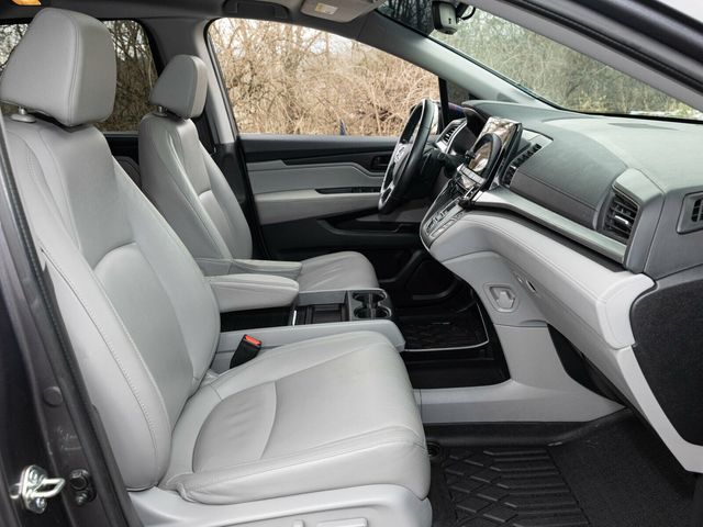 2020 Honda Odyssey EX-L, Modern Steel Metallic, Gray Leather, Third Row - 22980459 - 62